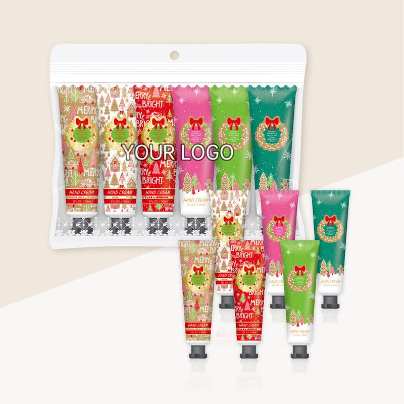 BBC Mini Hand Care Kit 6*30ml Cruelty-Free Moisturizing Hand Lotion Cream Floral/Woody/Fruity Fragrance Christmas Theme Adults